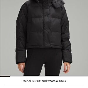 Lululemon wonder puff cropped jacket